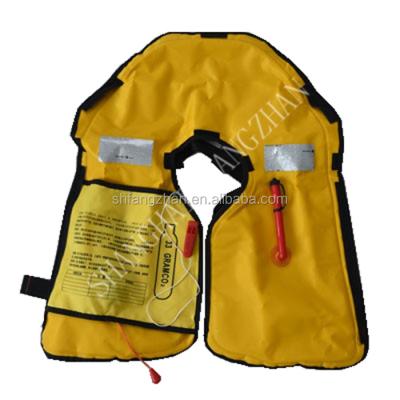 China Protective Navy Yellow Inflatable Life Jacket for sale