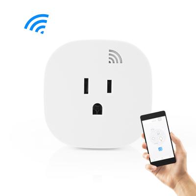 China Residential / Multipurpose Mini Wifi Smart Socket Phone App Time Switch Socket US Standard for sale