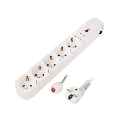 China Residential / General Purpose 230V 5 Outlet 5 Outlet Remote Control Power Strip For AV / PC for sale