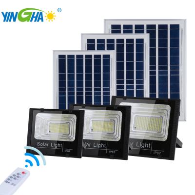 China ROAD Floodlight Photocell Control Industrial Outdoor Solar Reflector Garden Led Solar Flood Light for sale