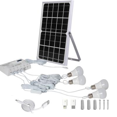 China Cheap Sale Home Power System 4x 1.5W Working Stay On For 5 Hours Solar Panel Power System For Home for sale