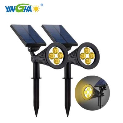 China Waterproof Garden Lights 10W Spike Light Rgb Solar Outdoor Lamp Led Exterieur for sale