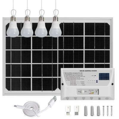 China 17.2X10.3*4cm home size led solar panel power system garden light installation for home for sale