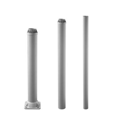 China Garden manufacturers high quality aluminum material extension type solar aluminum pole for sale