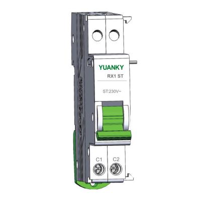 China MX+OF1 Over Under Voltage Tripper MCB Auxiliary AC230V Shunt Release for mcb mini circuit breaker accessories for sale