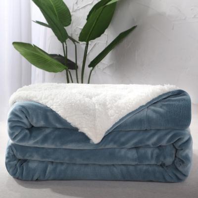 China Anti-pilling 100% Polyester Plush Fuzzy Sofa Bedding Polar Flannel Fleece Throw Blanket for sale