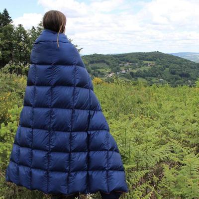 China Waterproof And Breathable 800 Fill Power Puffy Goose Down Sleeping Blanket 50*70inch for sale