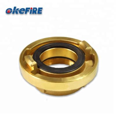 China Connect Type Metal Pipes Okefire Storz Brass Pipe Coupling With Female Thread for sale