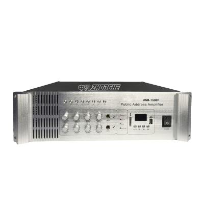 China PA System USB-2000F Professional PA System Power Amplifier 3u 1000W 8 Channel Audio Power Amplifier for sale