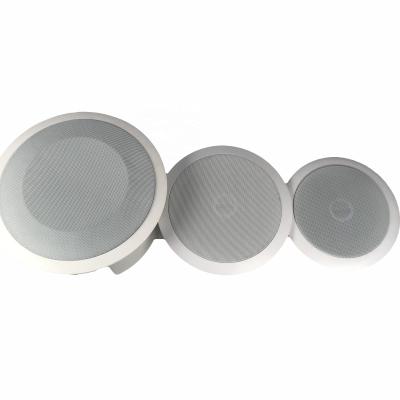 China Mini Constant Voltage Plastic PA Ceiling Loudspeaker Used in Public Address System IP Ceiling Loudspeaker for sale