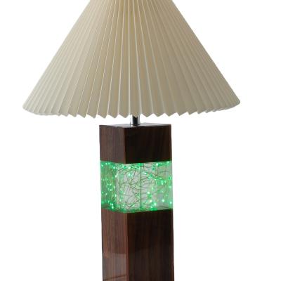 China Universal Europe Caster Bedside Lamp Table Room Small Table Lamp Table Lamps Stick Black Walnut for sale