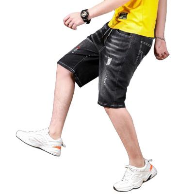 China Anti-wrinkle Casual Denim Shorts Fashion Classic Jeans Low Waist Denim Striped Mens Jeans for sale