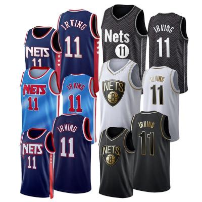 China IRVING 11# 2022 New Arrivals Antibacterial Custom High Quality Embroidered Men's Basketball Tank Top Uniforms for sale