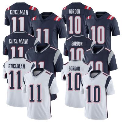 China Best Quality Antibacterial Embroidery 11# Julian Edelman 10# Josh Gordon American Football Jerseys Soccer Tank Tops Sublimation for sale