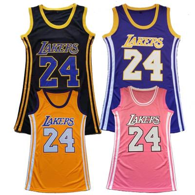 China Wholesale #24 Bryant Basketball Jersey Dress Hot-Press Sublimation Antibacterial High Quality Stitched Laker Women's Basketball Wear for sale