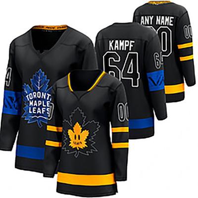 China Shirts & Main Long Sleeve 2022 New Men's Ice Hockey Uniform Stitched 64#KAMPF 50#ALLGREN 65#MIKHEYEV 55# 78#BRODIE 88#NYLANDER 16#MARNER for sale