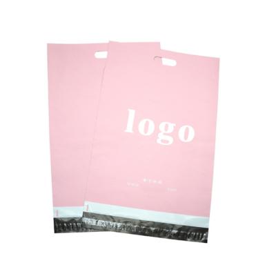 China Waterproof Custom Logo Handle Packaging Bags Thank You Mailing Envelopes Poly Bags Mailing Mailer For Clothing for sale