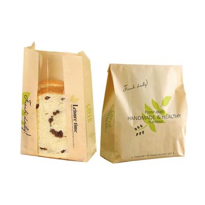 China Wheat Moisture Proof Design Bread Paper Bags Toast Bakery Packing DIY Home Baking Bag for sale