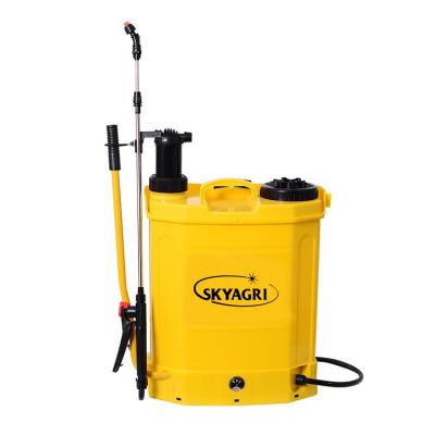 China Hotels 16l Battery And Manual 2 In 1 Agricultural Spray Pump Portable Electric Power Sprayer for sale