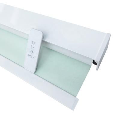 China Tuya Remote Hot Selling Minimalist Automatic Electric Roller Desktop Electric Roller Motorized Roller Blinds For Office for sale