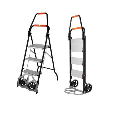 China KT-2321A Folding Handle Ladder Tool Trolley Folding Good Quality Heavy Duty Aluminum Carts and Trolleys for sale