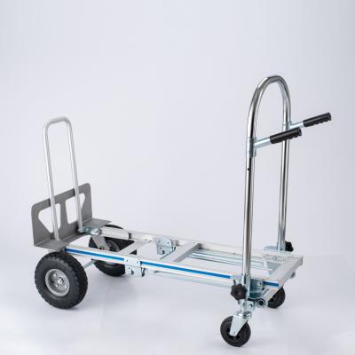 China KT-2143B Handle KT-2143B Heavy Duty 3in1 Folding Hand Cart Truck Cart Four Wheel Folding Silence for sale