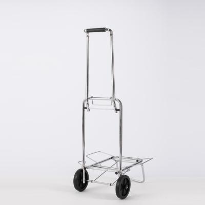 China Best Selling Durable KT-2024B Hand Cart With Two Wheels Folding Metal Hand Trolley Truck Luggage Cart for sale