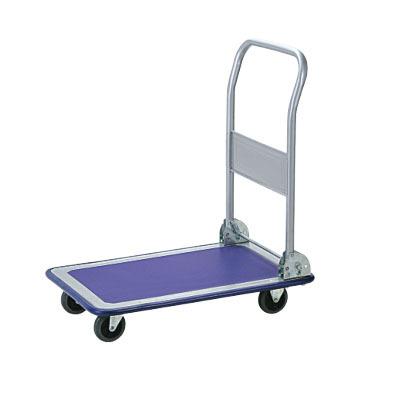 China KT-2043 Durable Hand Cart Durable Hand Truck 150kg Flat Folding Utility Cart Four Wheel Flat Folding Trolley for sale