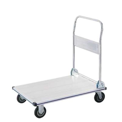 China KT-2041A-150 Folding Handle Factory Carts Folding Custom Aluminum Platform Hand Truck For Warehouse Trolley for sale