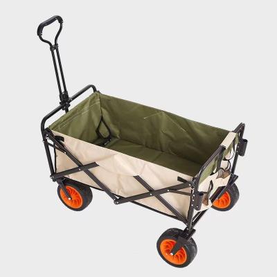 China KT-2047 Durable Foldable Beach Cart Camping Metal Garden Service Hand Cart Portable Folding Cart Outdoor Cart for sale