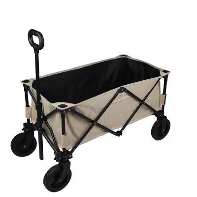 China KT-2046 Premium Durable Outdoor Folding Camping Cart 4 Wheel Foldable Cart For Beach Picnic for sale