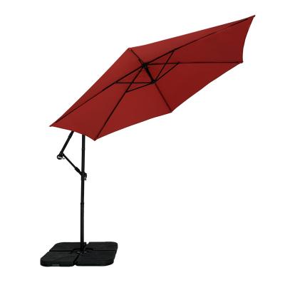 China Modern High Quality Aluminum Patio Furniture Umbrella Parasol Outdoor Beach Umbrella With Crank for sale