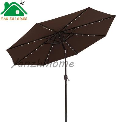 China Water Make 2017 Fashion HOT Sale Solar Power Umbrella Light Small Umbrella With Torch Resistant for sale