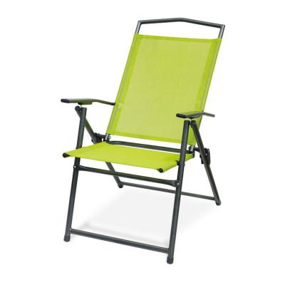 China Cheap Outdoor Modern Foldable 3-Position Metal Patio Folding Garden Chair 3 Posotion For Garden for sale