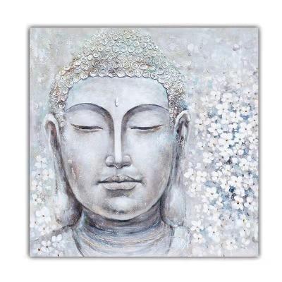 China Modern Home Art Oil Painting Hand Painted Portrait Canvas Decoration Wall Buddha for sale