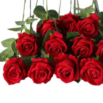 China Wedding Celebration Hot Sale Artificial Flower Pile Rose For Wedding Party Home Decoration for sale