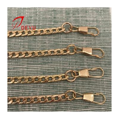 China Fashion 2.4mm Packet Chain Metal Chain Bag Fittings Flat Metal Chains For Wallets for sale