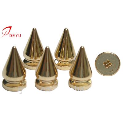 China Bags Custom Metal Studs Bag Clothing Hardware Accessories 8x13mm Metal Studs Tapered Rivets For Bags for sale