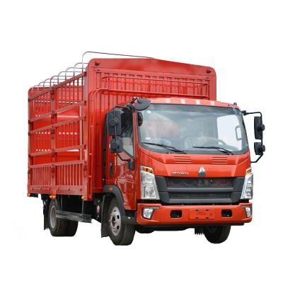 China China Fierce HOWO 170 HP 4.15M Heavy Truck Used Warehouse Single Row Grid Light Truck 6050*2500*3470 for sale