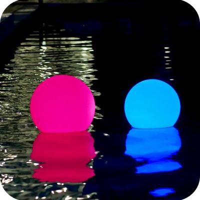 China Outdoor Hotel Garden Led Glow Ball Floating Led Glow Pool Ball for sale