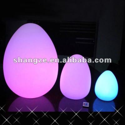 China Hotel egg shape lamp/g12 led lamp/led color changing table lamp for sale