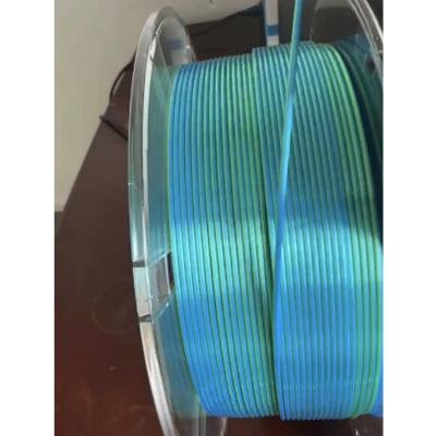 China 1.75mm PLA Seide Doppelfarbiger 3D-Drucker Filament Traum Grün 1kg PLA Filament zu verkaufen