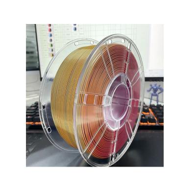 China PLA Tri-Color Red Blue Gold 3D Printer Filament Silk PLA With 100% Bubble Free for sale