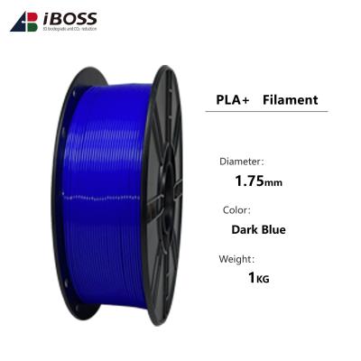 China 18 Colors Dark Blue PLA Filament Strong Toughness for Desktop 3D Printer Applications for sale