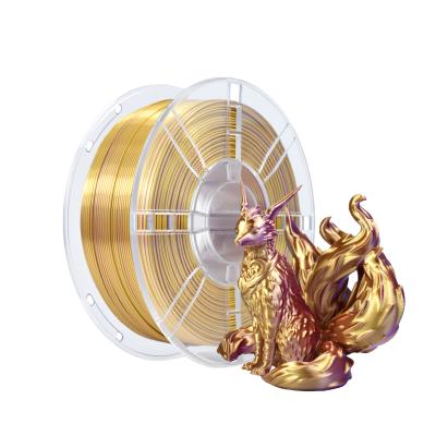 Cina Silk Purple Gold PLA 3D Printer Toughness Filament Improved Peso lordo 1,5 kg per l'uscita in vendita