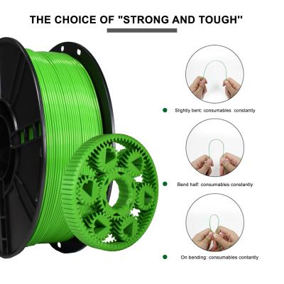 China High Strength Custom PLA Filament 1kg 18 Colors Yellow Green For 3D Printer for sale