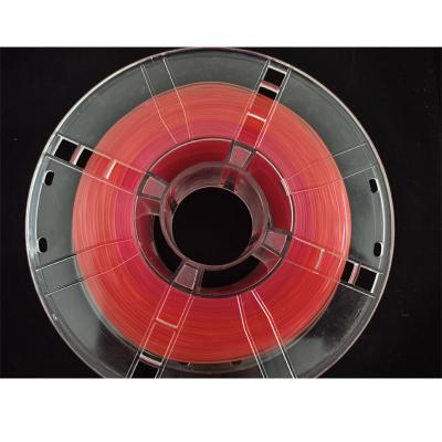 China 3D Printer Industry 1000g Strong Toughness Transparent Gradient Rose Red+ Orange PLA Filament for sale