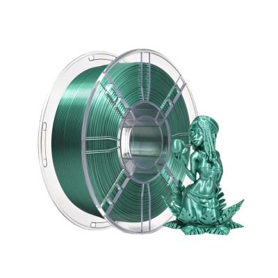 China 3D Printer Filament Forming Technology FDM 1kg 1.75mm Silk Green PLA Filament for sale