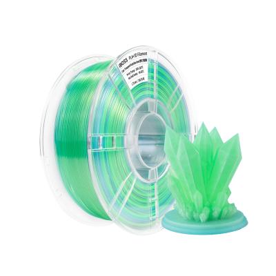 China 3D Printing Filament  200-240℃ 1.75mm Transparent gradient purple blue green PLA+ Filament  3D Printer for sale