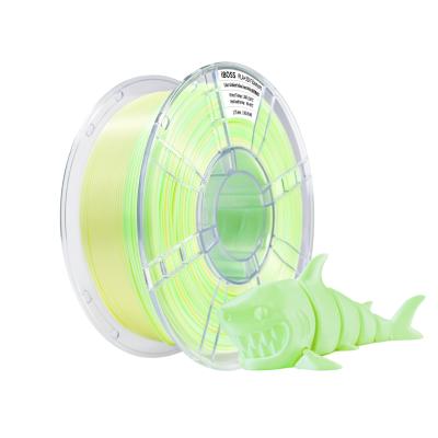 China PLA+ Filamento de impressora 3D 1,75mm Cor Gradiente Amarelo Verde Branco Multicolor PLA+ Filamento 1kg / Spool para impressoras 3D FDM à venda